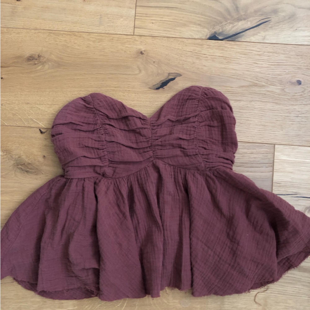 Strapless corset top